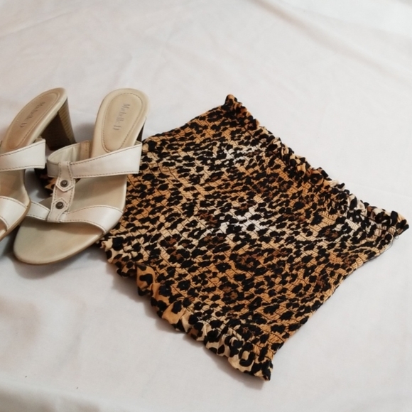 Leopard Print Tube Top for Women/Girls Small - Picture 4 of 4